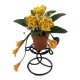Dolls House Yellow Flowers in Terracotta Pot on Plant Stand 1:12 Garden Accessory Dolls House Yellow Flowers in Terracotta Pot on Plant Stand 1:12 Garden Accessory