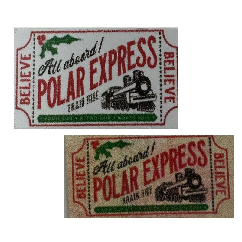 Dolls House Polar Express Tickets All Aboard Christmas Eve Holiday Train Ride