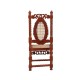 Dolls House Elbow Chair Walnut & Cane Platinum Miniature Dining Room Furniture
