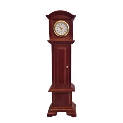 Dolls House Working Grandfather Clock Walnut Dolls House Working Grandfather Clock Walnut