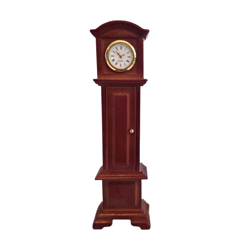 Dolls House Working Grandfather Clock Walnut Dolls House Working Grandfather Clock Walnut