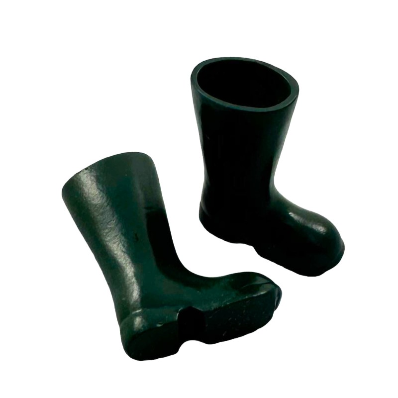 Dolls House Child's Wellington Boots Green Wellies Garden Farm Beach Accessory