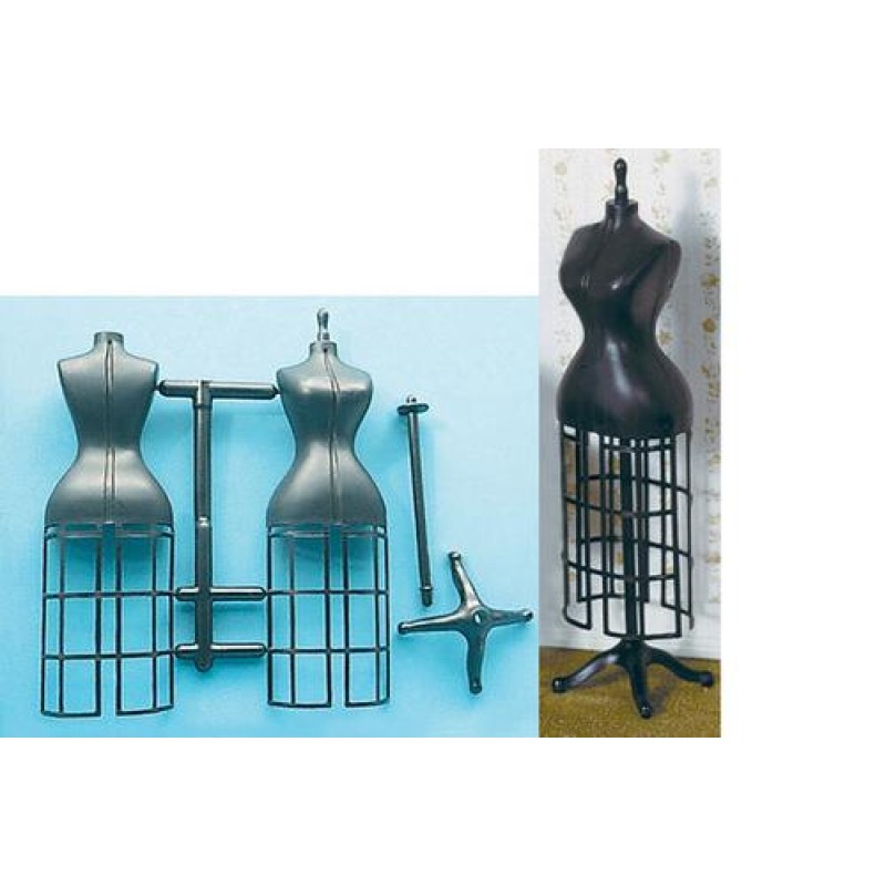 Dolls House Mannequin Dress Form Kit Miniature Chrynbon Accessory Set of 2 1:12