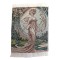 Dolls House Art Nouveau Flowing Lady Tapestry Wall Hanging Woven Silk
