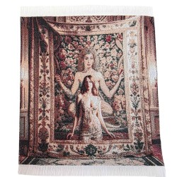 Dolls House Aphrodite Goddess Tapestry Floor or Wall Decor Miniature Accessory