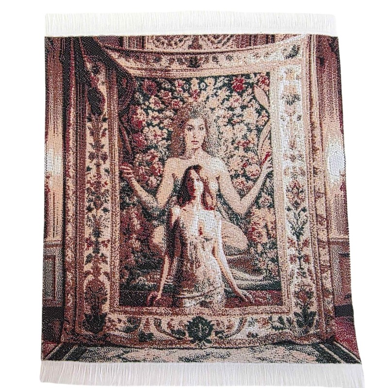 Dolls House Aphrodite Goddess Tapestry Floor or Wall Decor Miniature Accessory