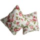 Dolls House Scatter Cushions Pink & Green Floral Square Throw Pillow Accessory