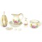 Dolls House Victorian Bathroom Accessory Set White Floral Porcelain 1:12 Scale