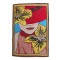 Dolls House Woman with a Hat Tapestry Wall Hanging Woven Silk 1:12