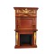 Dolls House Figurehead Fireplace Walnut Platinum Collection Furniture Miniature