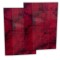 Red Marble Effect Tiles Peel & Stick Sheet Floor or Wall Dolls House 1:12 Scale