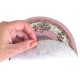 Dolls House Round Area Rug Circular Carpet Pink Vintage Floral Design Lge Dolls House Round Area Rug Circular Carpet Pink Vintage Floral Design Lge
