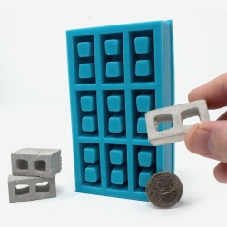 Breeze Block Mould 1:24 Half Inch Scale Dolls House Model Cinder Block Mold Breeze Block Mould 1:24 Half Inch Scale Dolls House Model Cinder Block Mold