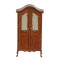 Dolls House Victorian Wardrobe Walnut Wood 1:24 Half Inch JBM Nursery Furniture