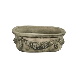 Dolls House Trough Plant Pot Green Porcelain Ornament Miniature Accessory 1:12