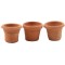 Dolls House Round Terracotta Standard Flower Plant Pot Garden Outdoor Accessory