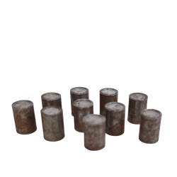 Dolls House 10 Rusty Tin Cans Medium Solid Metal 1:12 Scale Dolls House 10 Rusty Tin Cans Medium Solid Metal 1:12 Scale