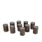 Dolls House 10 Rusty Tin Cans Medium Solid Metal 1:12 Scale