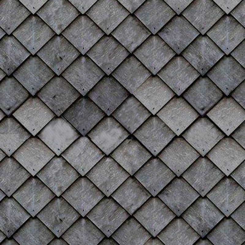 Dolls House Roof Tiles Shingles Square Slates Grey Miniature Print Roofing Sheet