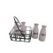 Dolls House 4 Bottles of Milk & Shopping Basket Miniature Shop Store Accessory