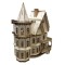 Leon Gothic Victorian Dolls House 1:24 Half Inch Scale Laser Cut Flat Pack Kit