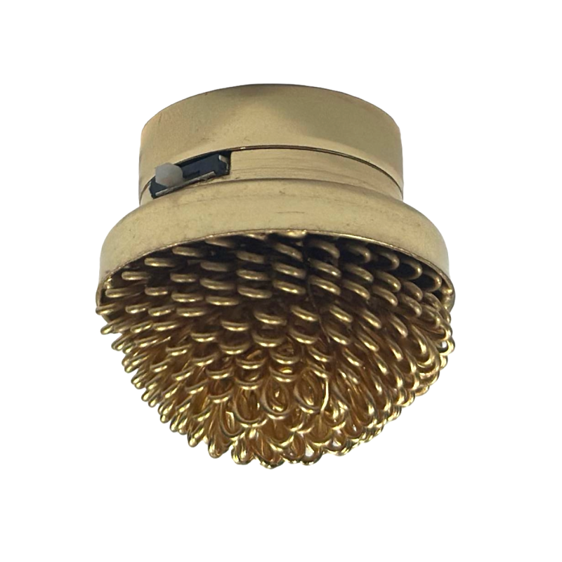 Dolls House Round Gold Loop Hedgehog Ceiling Light 1:12 LED Battery Lighting 