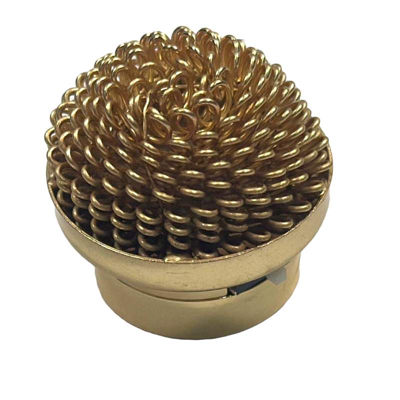 Dolls House Round Gold Loop Hedgehog Ceiling Light 1:12 LED Battery Lighting 