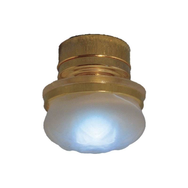 Dolls House Round Frosted Ceiling Lamp LED Battery Light Miniature Lighting