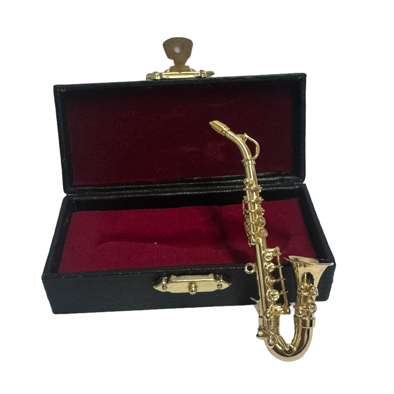 Dolls House Alto Saxophone Miniature Music Room School Instrument