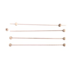 Dolls House 4 Wooden Curtain Rails Rods Poles Miniature 1:12 Scale Accessory  