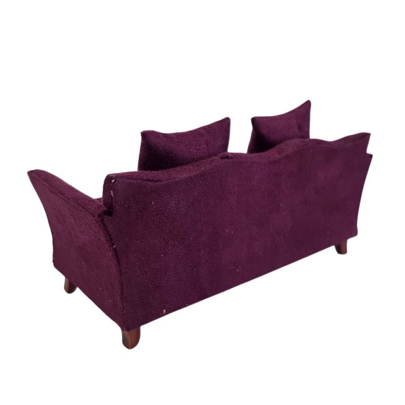 Dolls House Modern Purple Sofa Contemporary Living Room Furniture