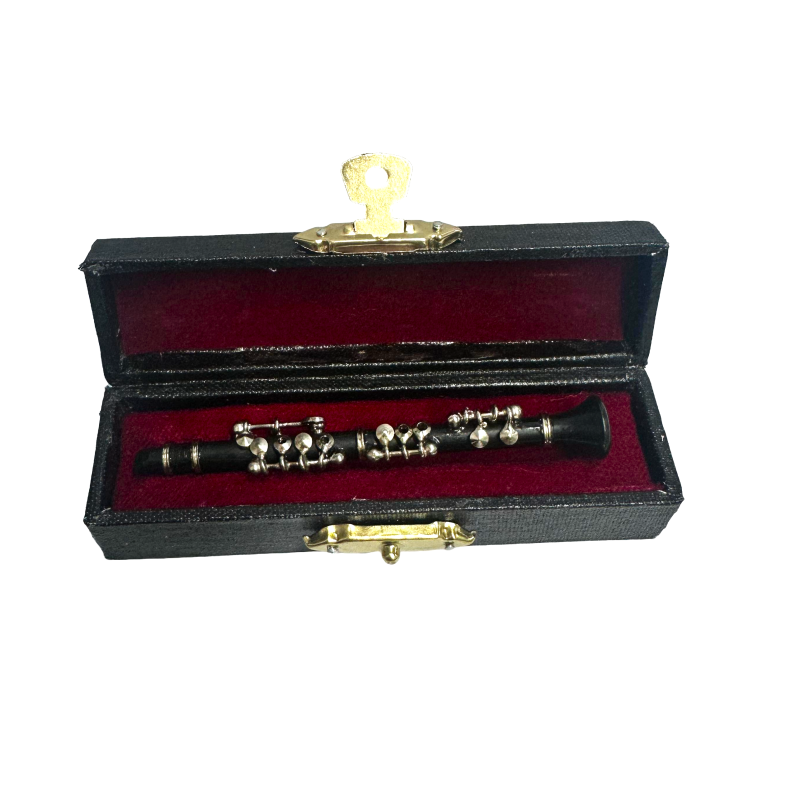 Dolls House Oboe Black Large Miniature Music Room School Instrument 1:12