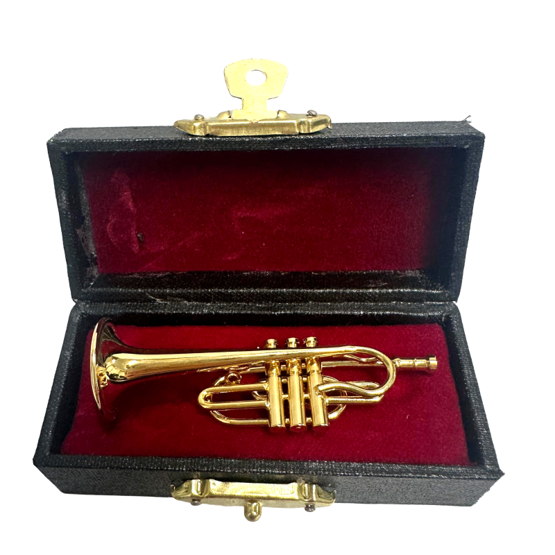 Dolls House Cornet Miniature Music Room School Instrument 1:12