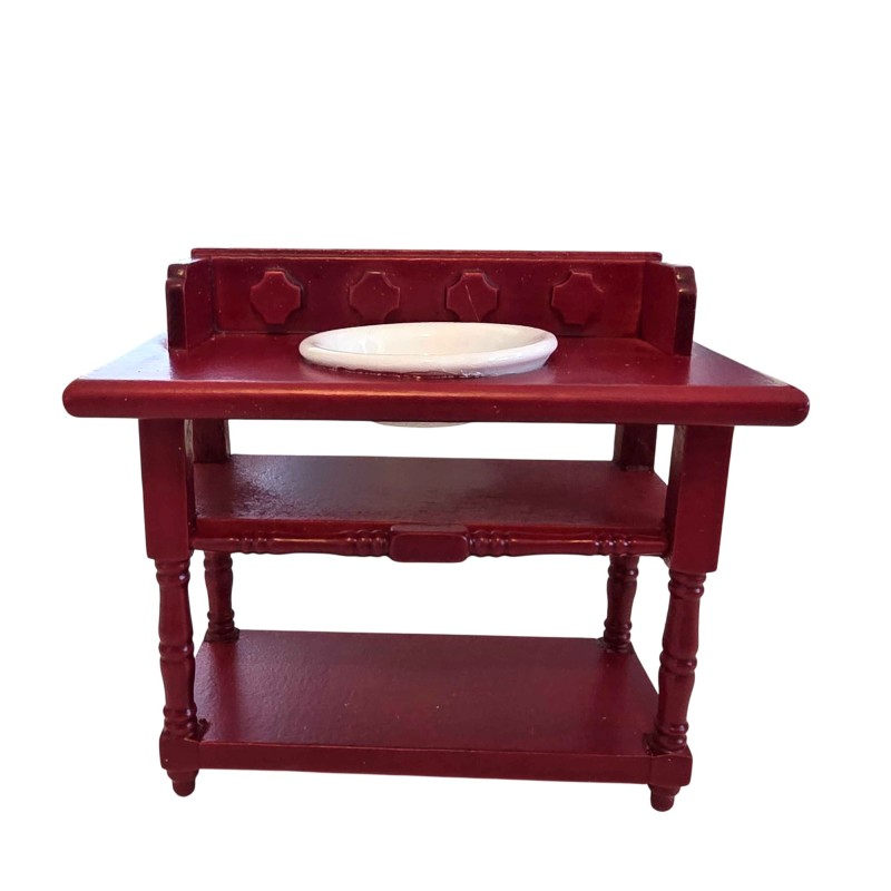 Dolls House Victorian Mahogany Wash Stand Bedroom Bathroom Furniture