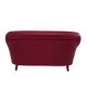 Dolls House 1880 Red Leather Club Sofa JBM Miniature Living Room Furniture 1:12