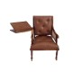 Dolls House Walnut Armchair with Writing Table JBM Miniature Furniture