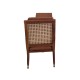 Dolls House Walnut Armchair with Writing Table JBM Miniature Furniture