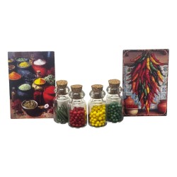 Dolls House Full Kitchen Storage Jars Set A Miniature Accessory Dolls House Full Kitchen Storage Jars Set A Miniature Accessory