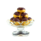 Dolls House Miniature Profiteroles in Pedestal Glass Dish Cake Stand