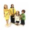 Dolls House Family of 4 People Miniature Modern Porcelain Figures 1:12 Scale 