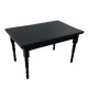 Dolls House Plain Black Table Miniature Wood 1:12 Kitchen Dining Room Furniture