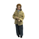 Dolls House Modern Man in Beige Jacket Miniature Porcelain People