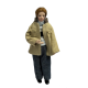 Dolls House Modern Man in Beige Jacket Miniature Porcelain People