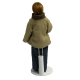 Dolls House Modern Man in Beige Jacket Miniature Porcelain People