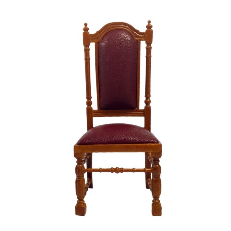 Dolls House Jacobean 1620 Side Chair JBM Miniature Walnut Dining Room Furniture