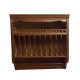 Dolls House Walnut Wall Unit Plate Rack JBM Miniature Kitchen Furniture