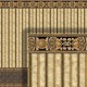 Dolls House Wallpaper Wainscot Brown Black Gold 1/2in 1:24 Scale Miniature Print