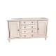 Dolls House Sideboard White Wood Buffet Miniature Dining Room Furniture 1:12