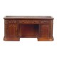Dolls House Resolute Desk Victorian Walnut Platinum Miniature Study Furniture
