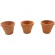 Dolls House Round Terracotta Standard Flower Plant Pot Garden Outdoor Accessory